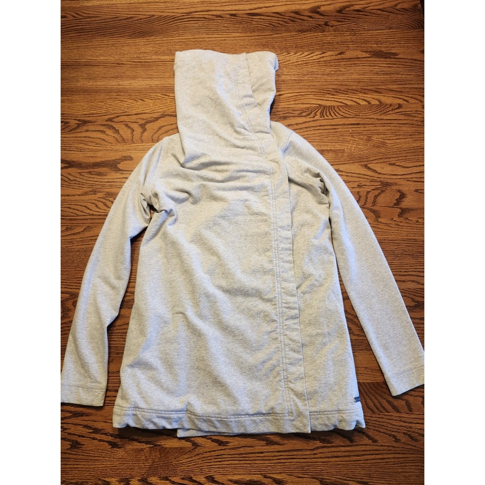 Lululemon Savasana Wrap Jacket Womens Size 2 Gray Asymmetrical Snap Cardigan